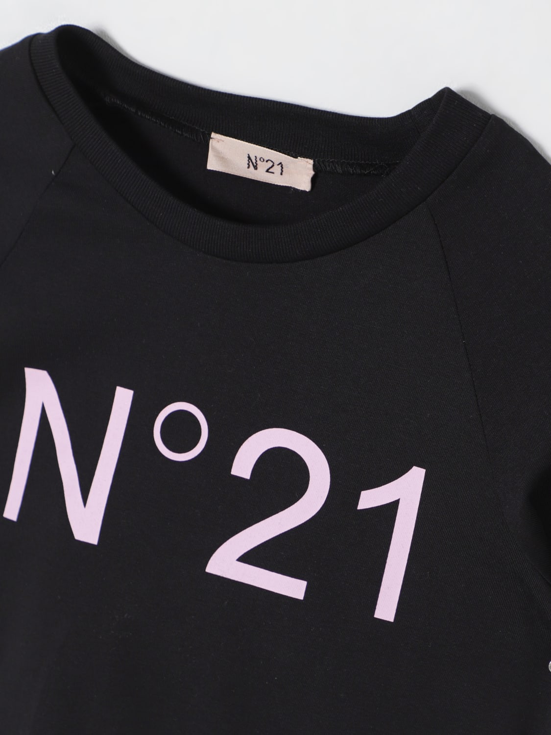 N° 21 T-SHIRT: T-shirt N° 21 in cotone , Nero - Img 3