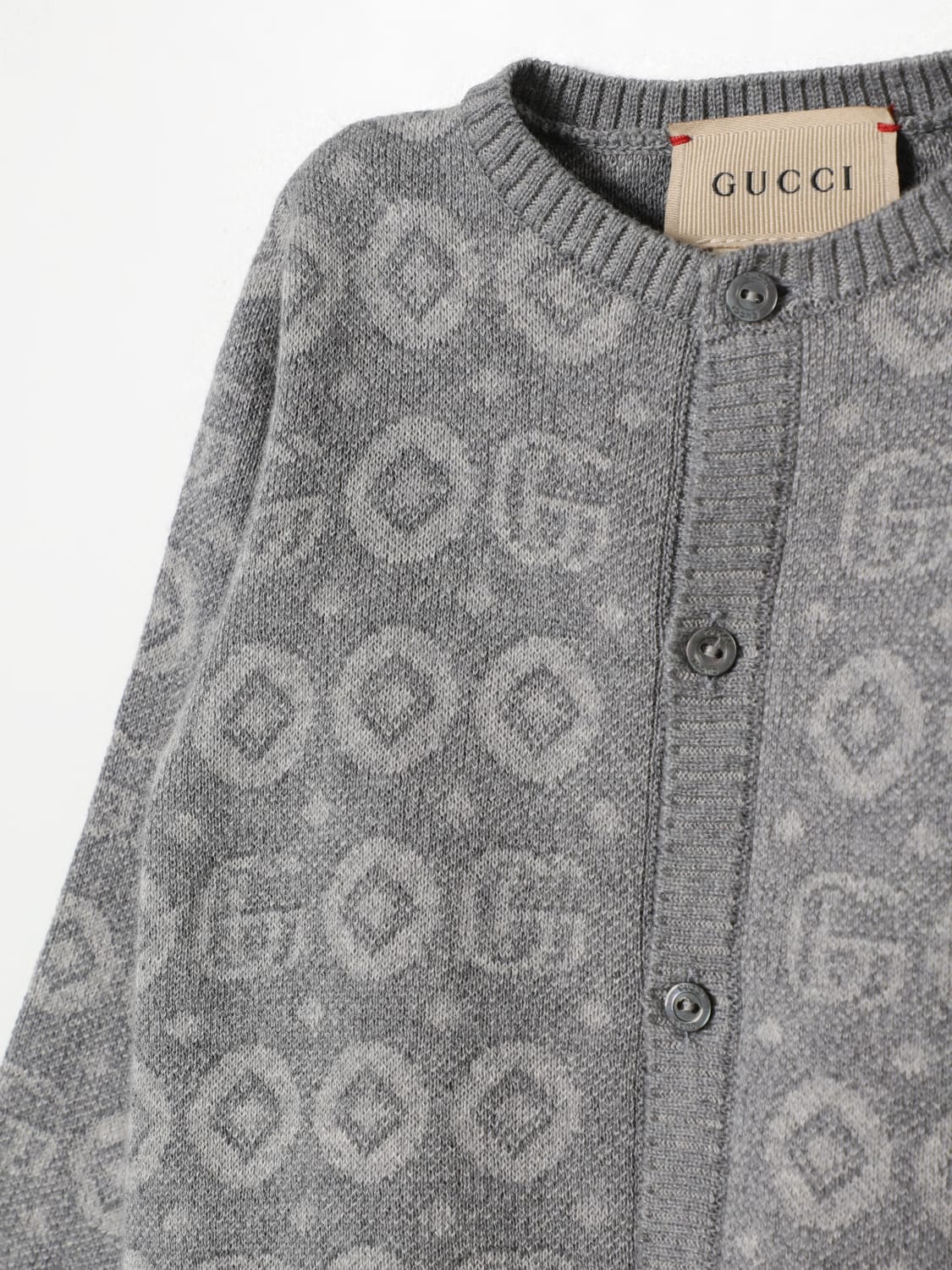 GUCCI PAJAMAS: Pajamas kids Gucci, Grey - Img 3