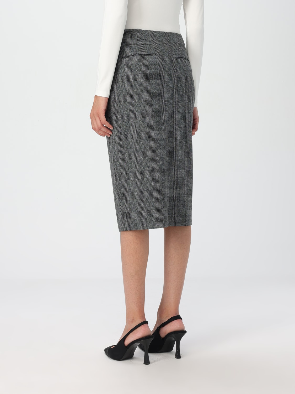 BOSS SKIRT: Skirt woman Boss, Grey - Img 3