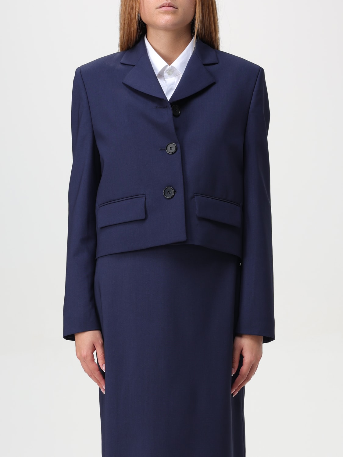 MSGM BLAZER: Jacket woman MSGM, Blue - Img 1