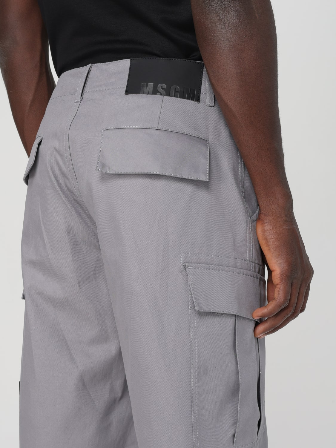 MSGM PANTS: Pants men MSGM, Grey - Img 3