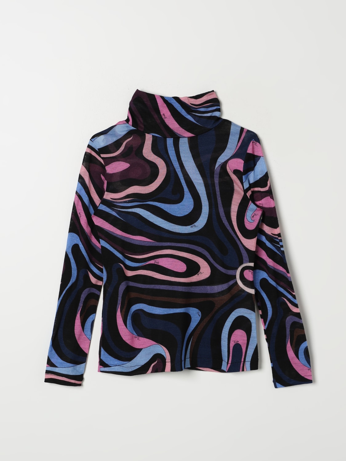 PUCCI SWEATER: Pucci Marmo long-sleeve shirt with print, Multicolor - Img 1