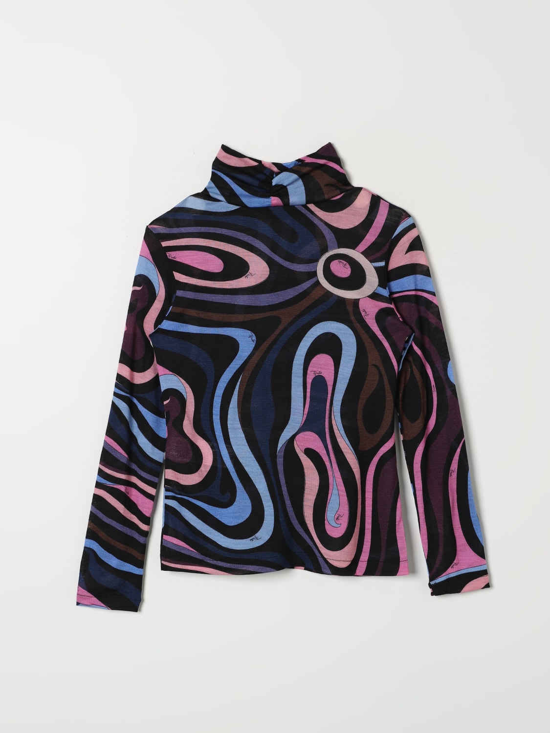 PUCCI SWEATER: Pucci Marmo long-sleeve shirt with print, Multicolor - Img 2