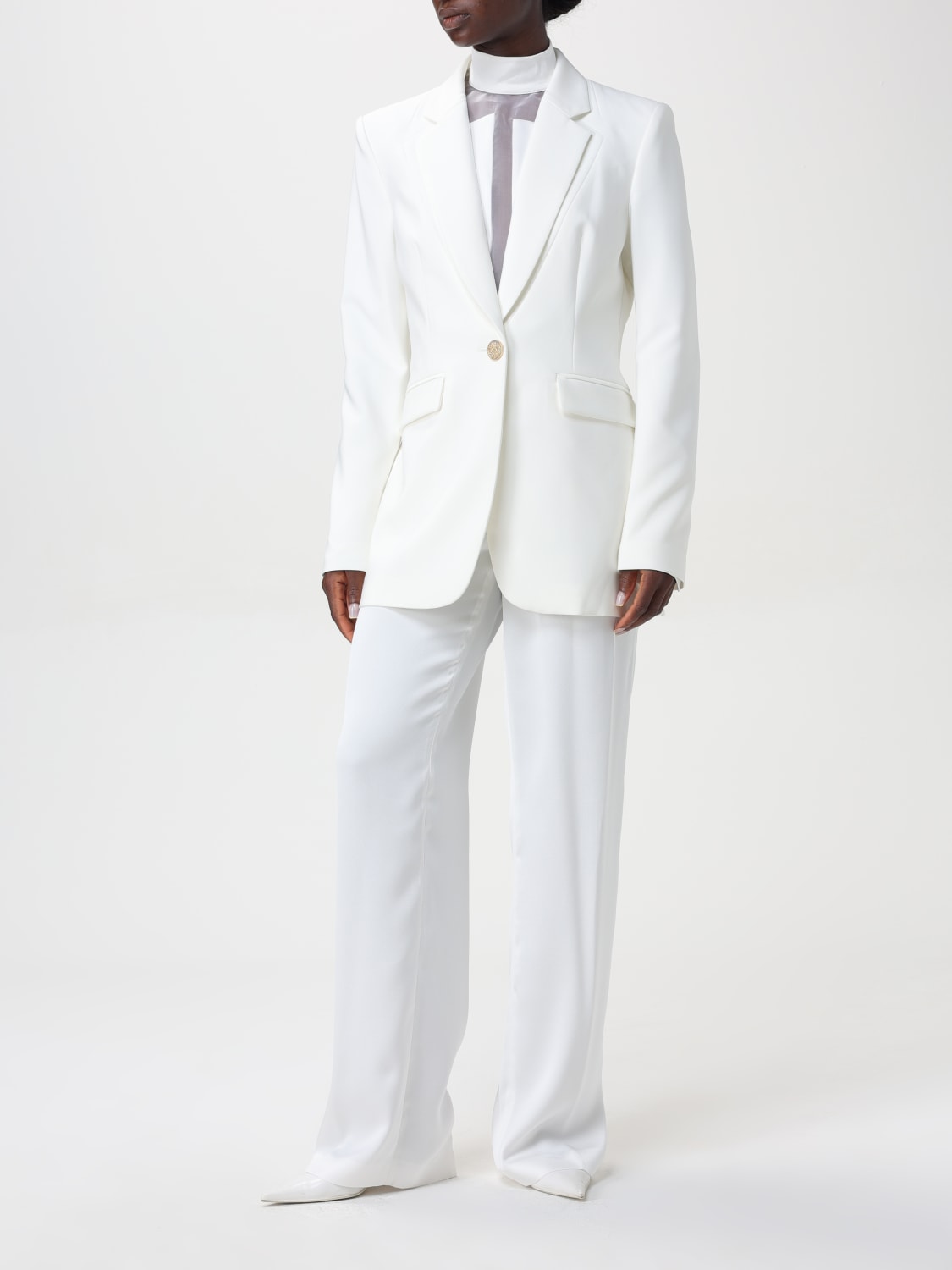 GENNY BLAZER: Genny single-breasted blazer, White - Img 2