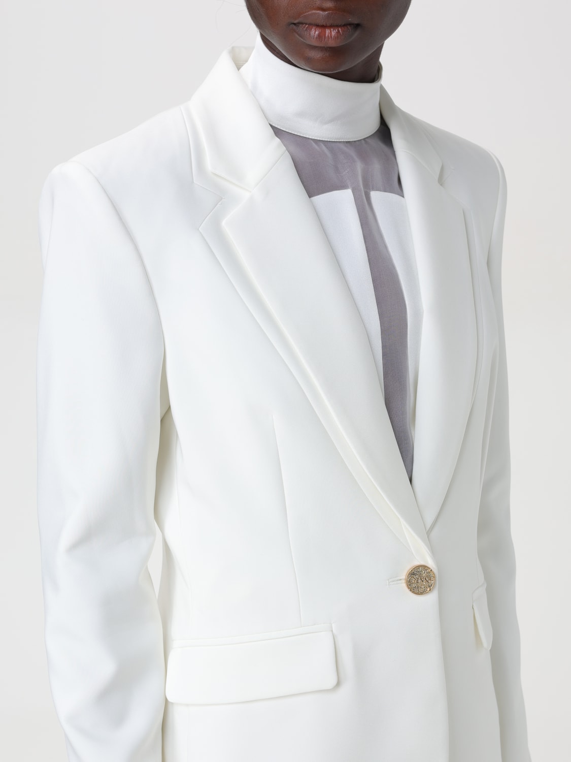 GENNY BLAZER: Genny single-breasted blazer, White - Img 5