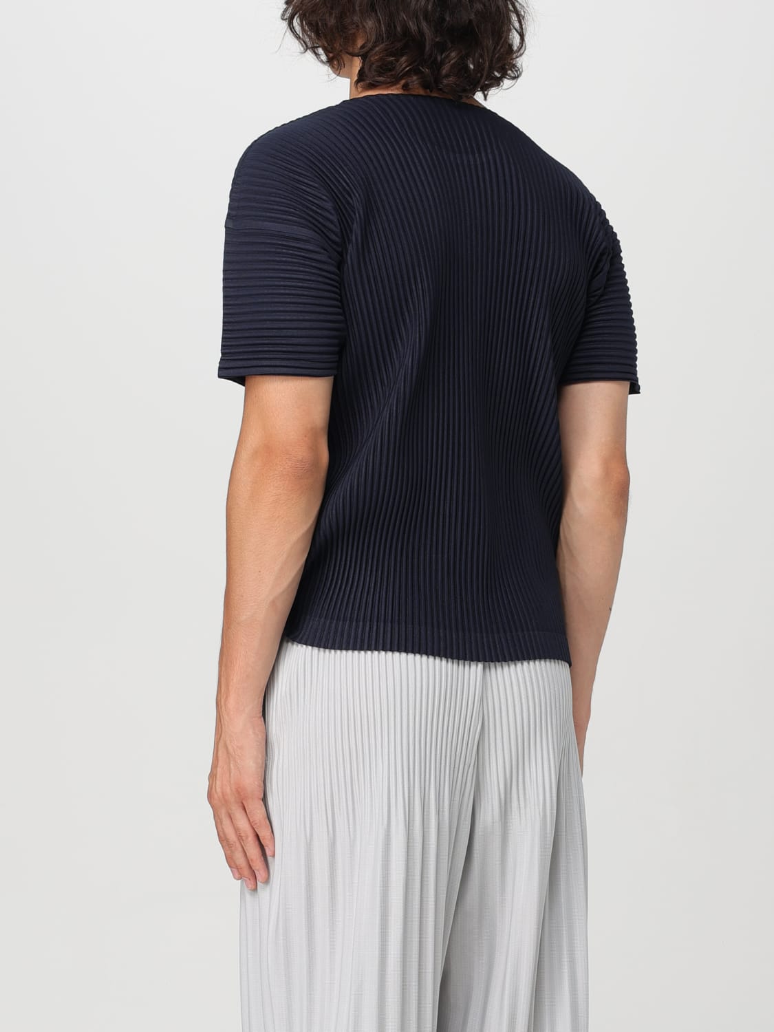 HOMME PLISSE' ISSEY MIYAKE T-SHIRT: T-shirt herren Homme Plisse' Issey Miyake, Blau - Img 3