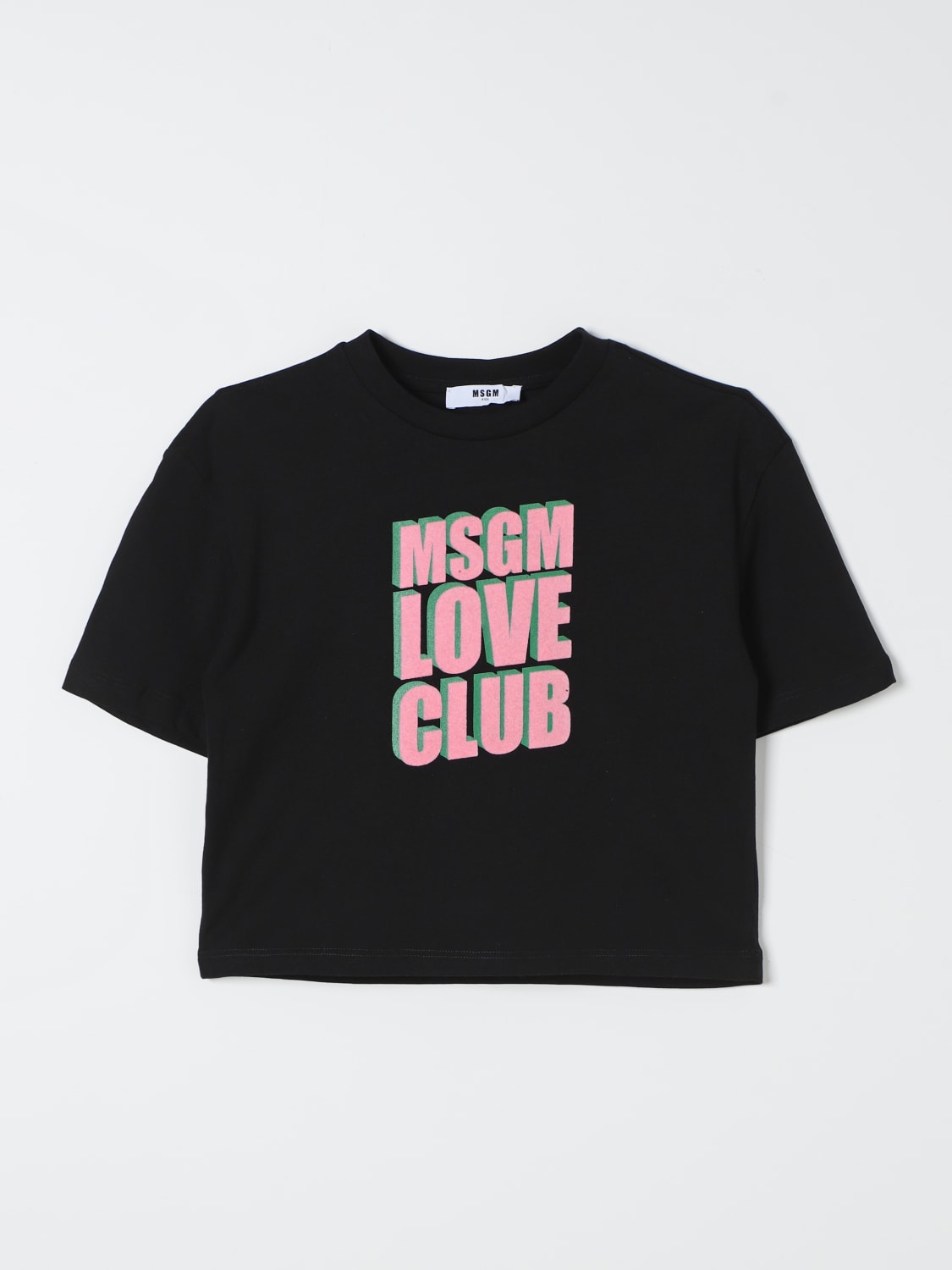 MSGM KIDS T-SHIRT: T-shirt kinder MSGM Kids, Schwarz - Img 1