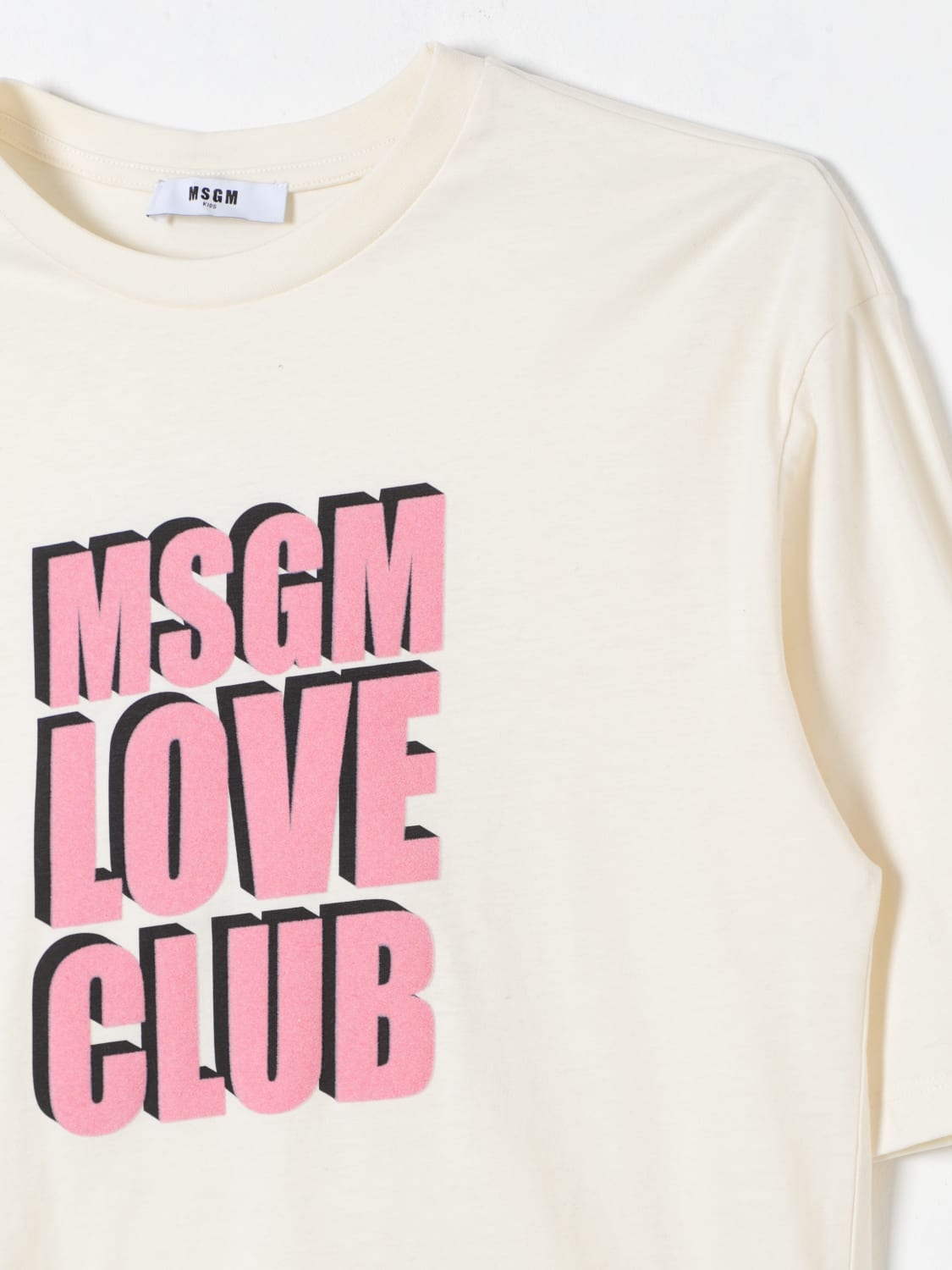 MSGM KIDS T-SHIRT: T-shirt kinder MSGM Kids, Cream - Img 3