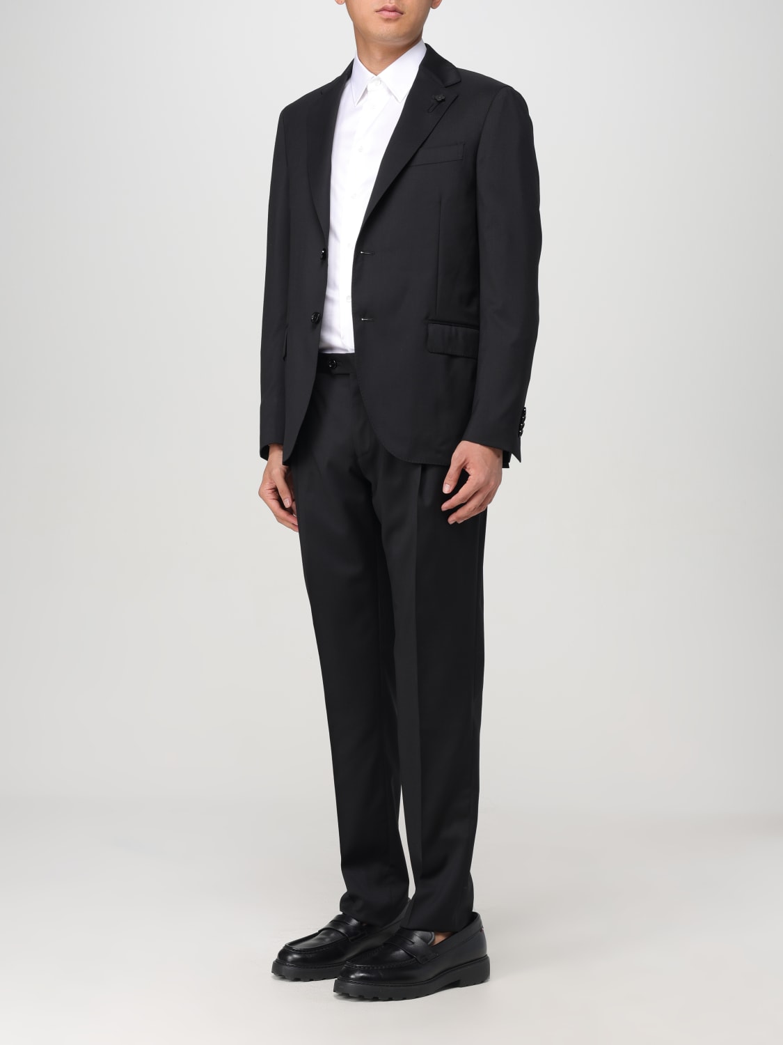 LARDINI SUIT: Suit men Lardini, Black - Img 4