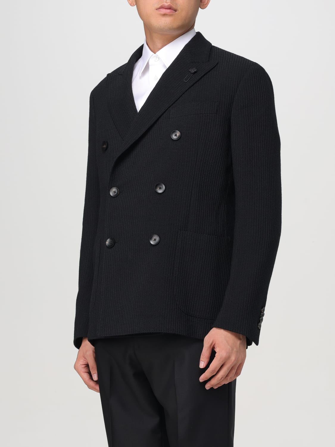 LARDINI BLAZER: Blazer men Lardini, Black - Img 3