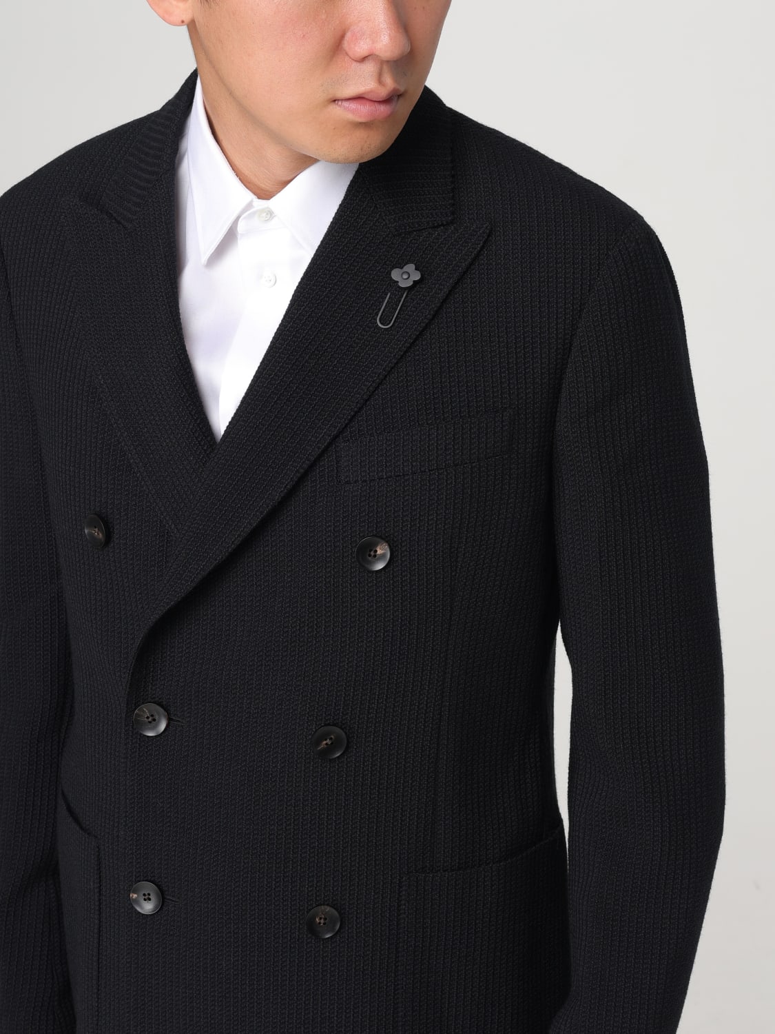 LARDINI BLAZER: Blazer men Lardini, Black - Img 4