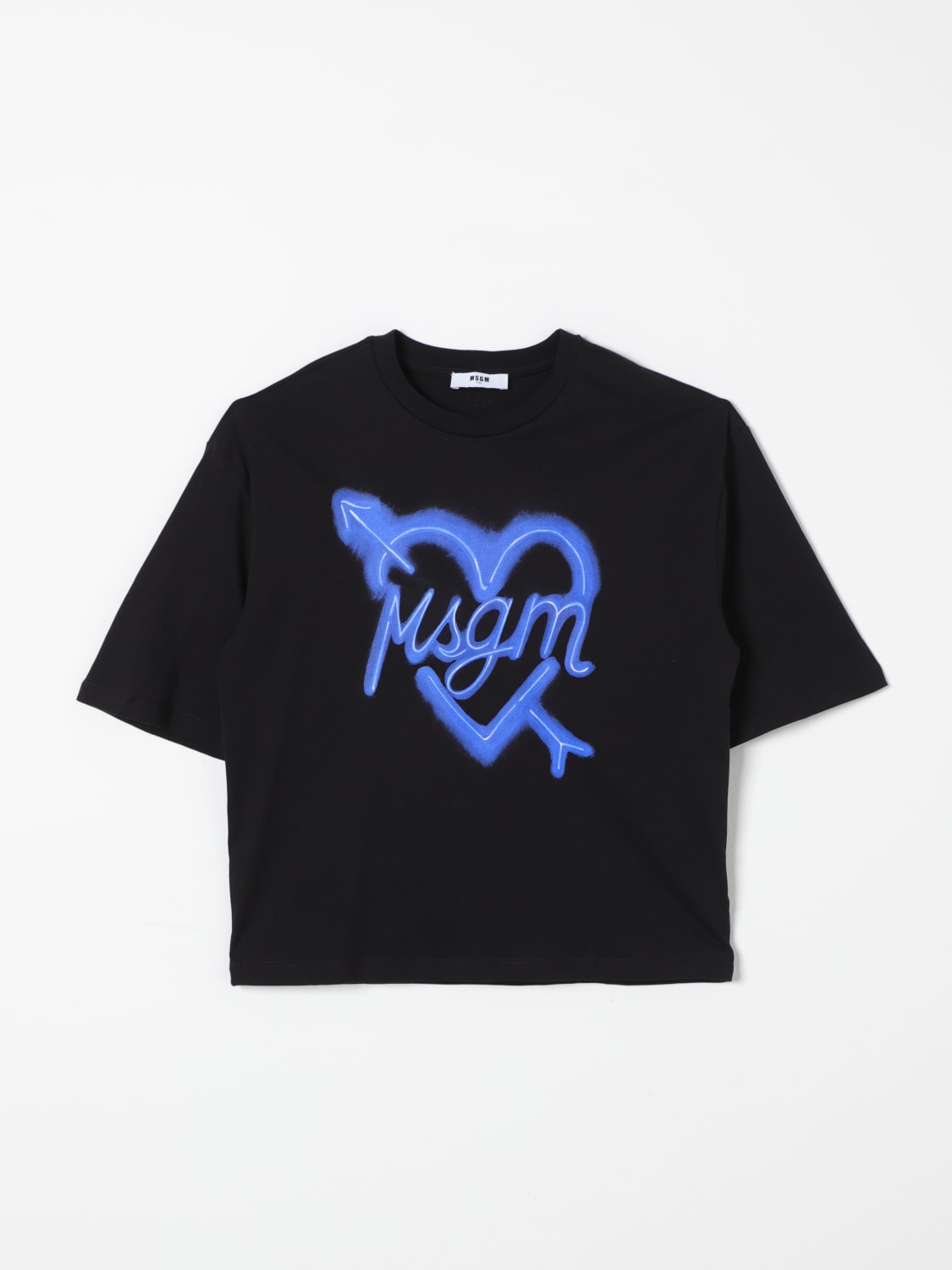 MSGM KIDS T-SHIRT: T-shirt enfant MSGM Kids, Noir - Img 1