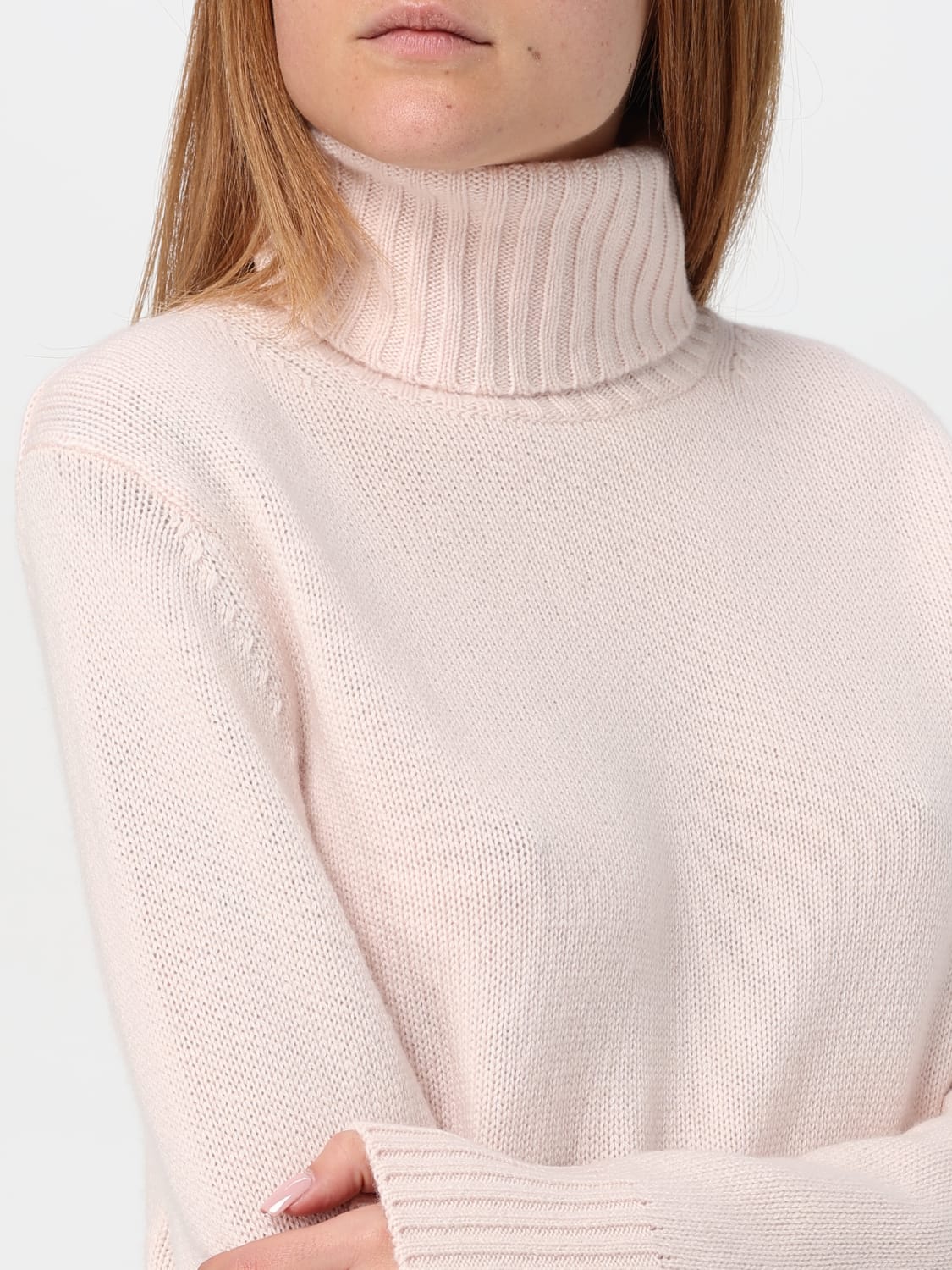 ALLUDE SWEATER: Sweater woman Allude, Pink - Img 3