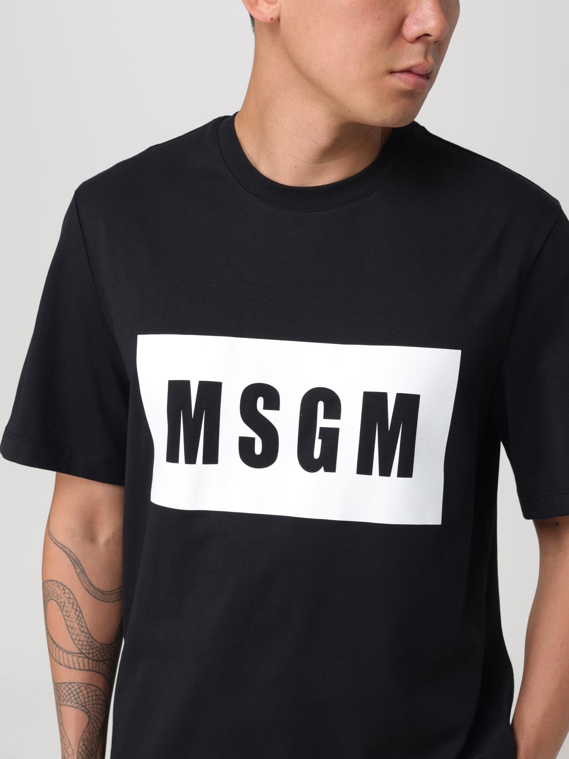 MSGM T-SHIRT: T-shirt men MSGM, Black - Img 3