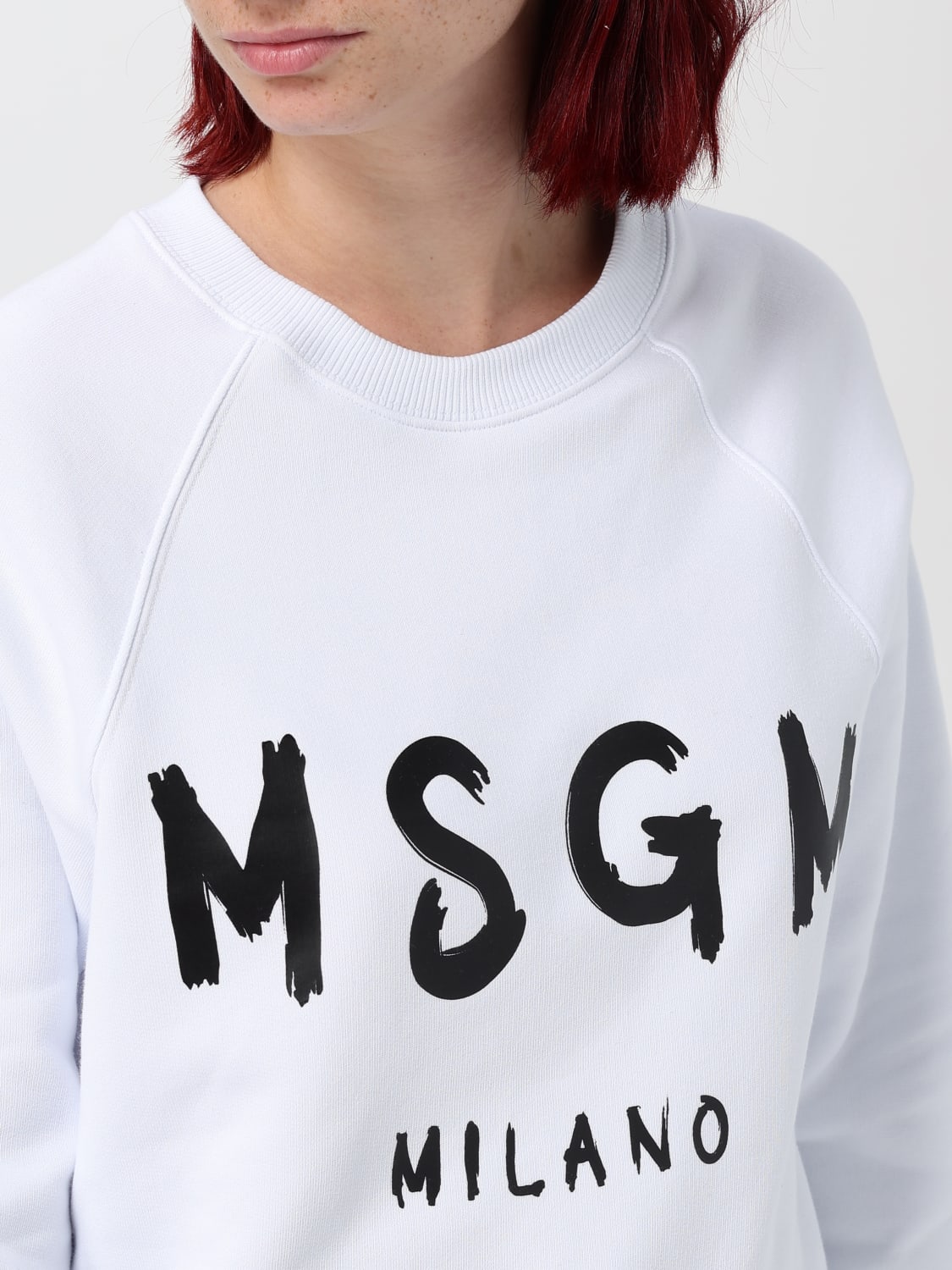 MSGM 스웨트셔츠: 스웨트셔츠 여성 MSGM, 화이트 - Img 3