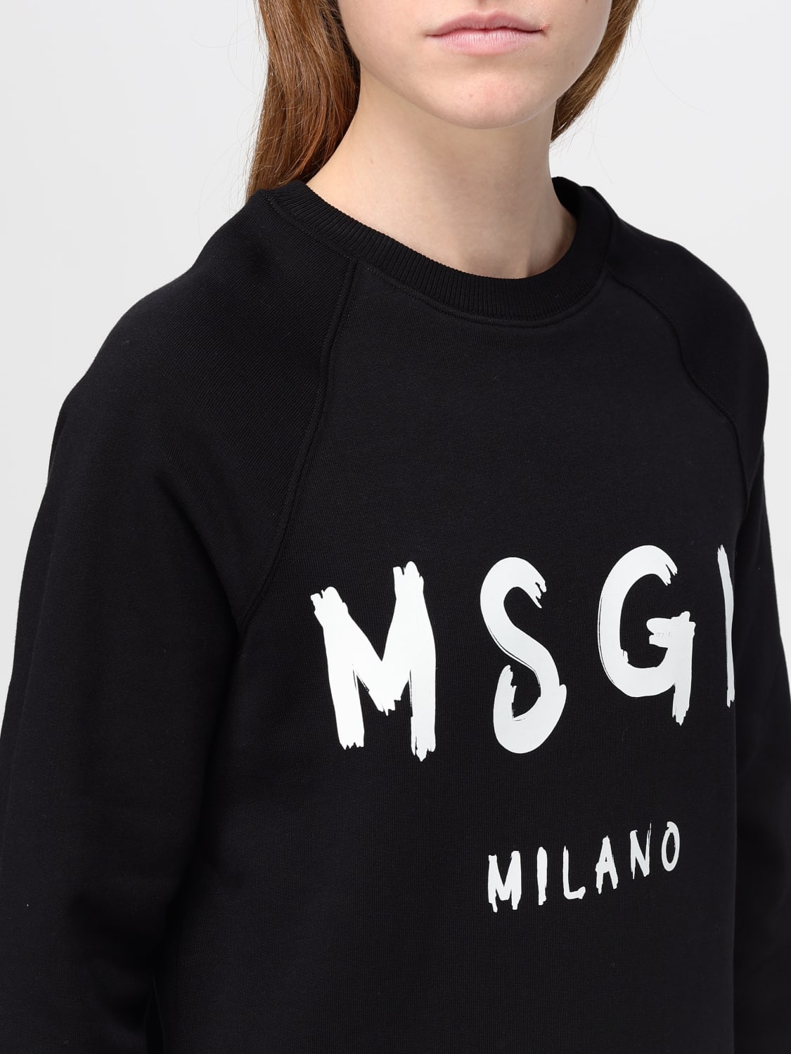 MSGM SWEATSHIRT: Sweatshirt woman MSGM, Black - Img 3