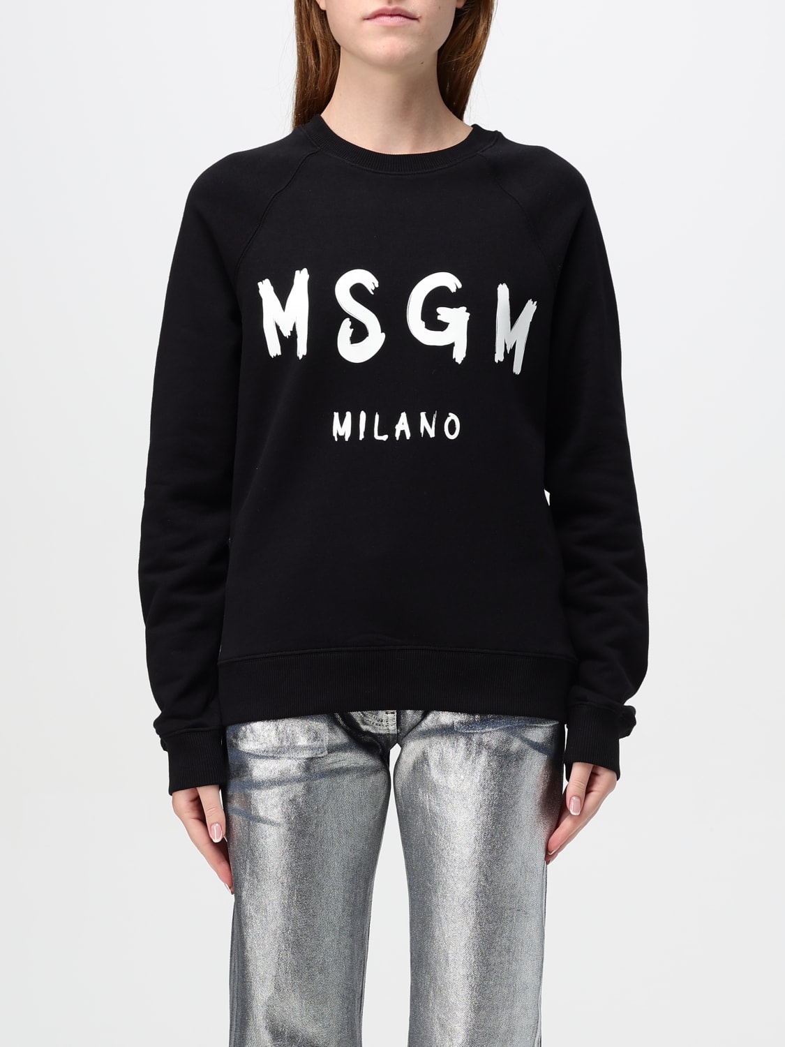 MSGM SWEATSHIRT: Sweatshirt damen MSGM, Schwarz - Img 1