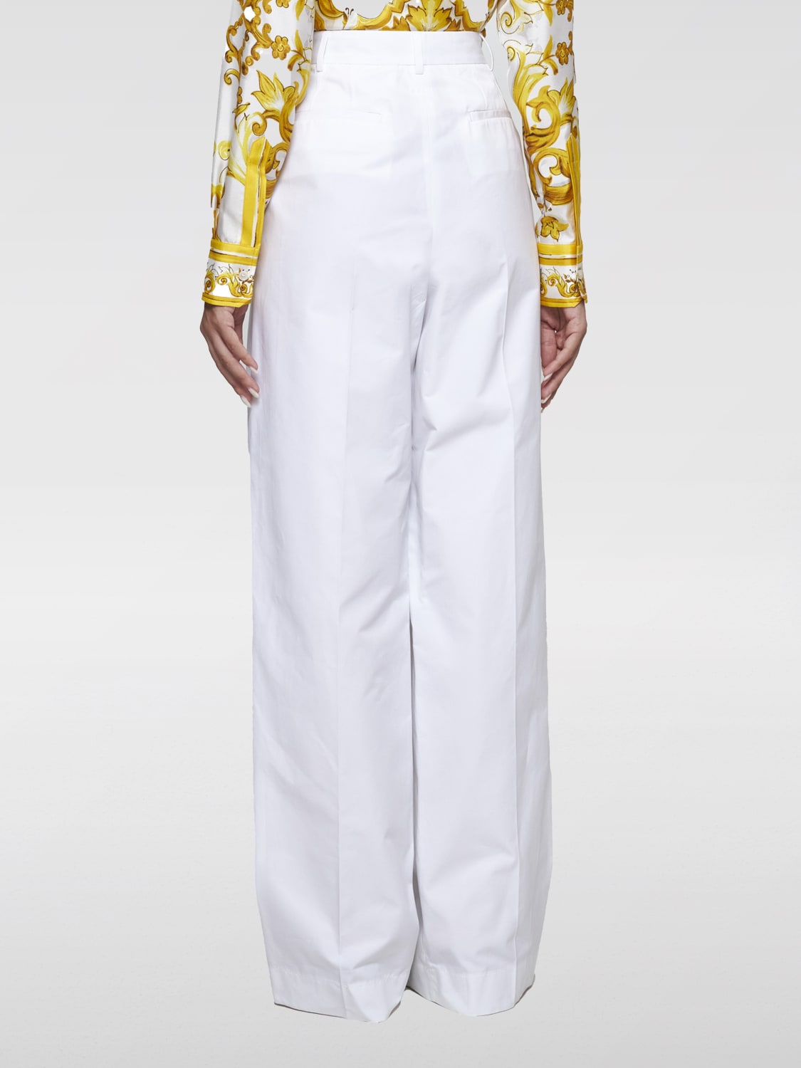 DOLCE & GABBANA PANTS: Pants woman Dolce & Gabbana, White - Img 2