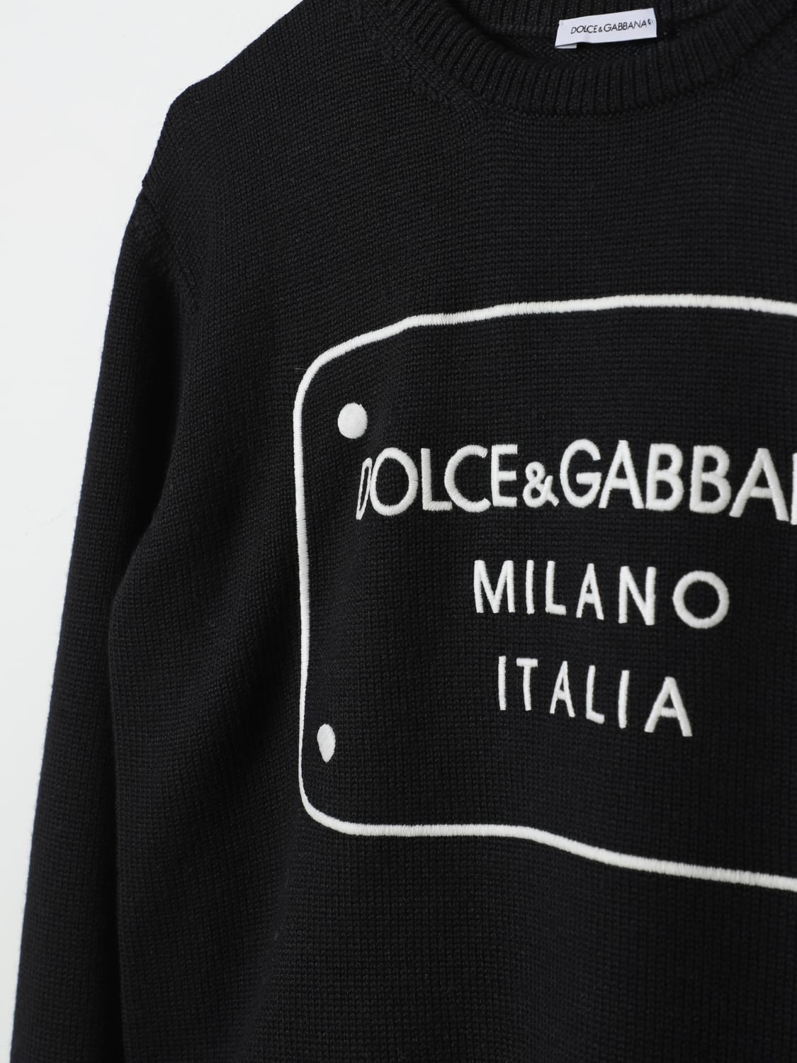 DOLCE & GABBANA PULL: Pull enfant Dolce & Gabbana, Noir - Img 3