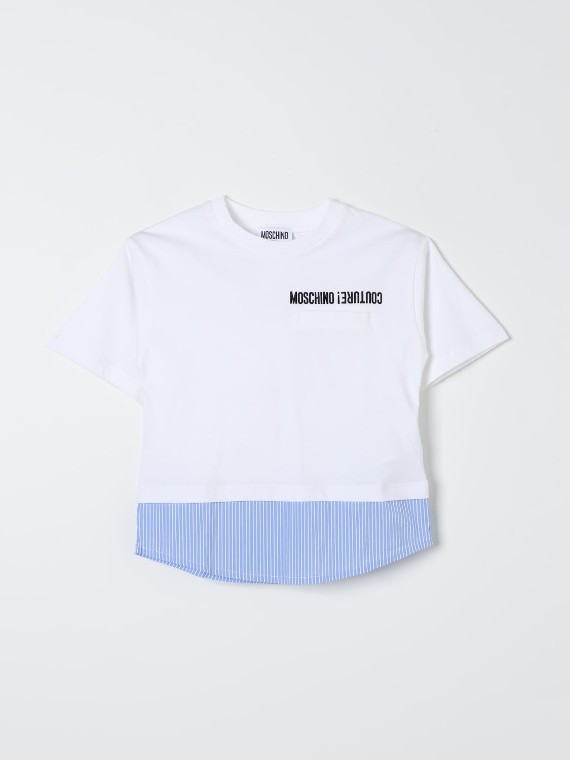 MOSCHINO T-SHIRT: T-shirt kids Moschino, White - Img 1