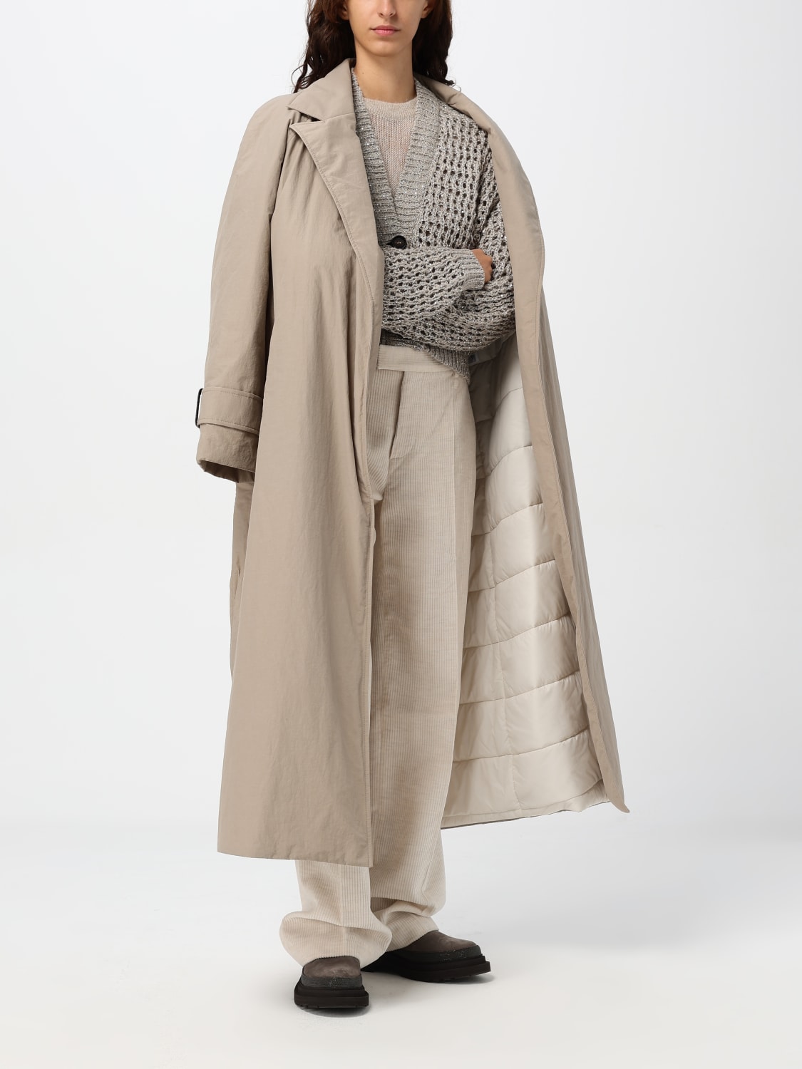 BRUNELLO CUCINELLI パンツ: パンツ レディース Brunello Cucinelli, アイボリー - Img 2