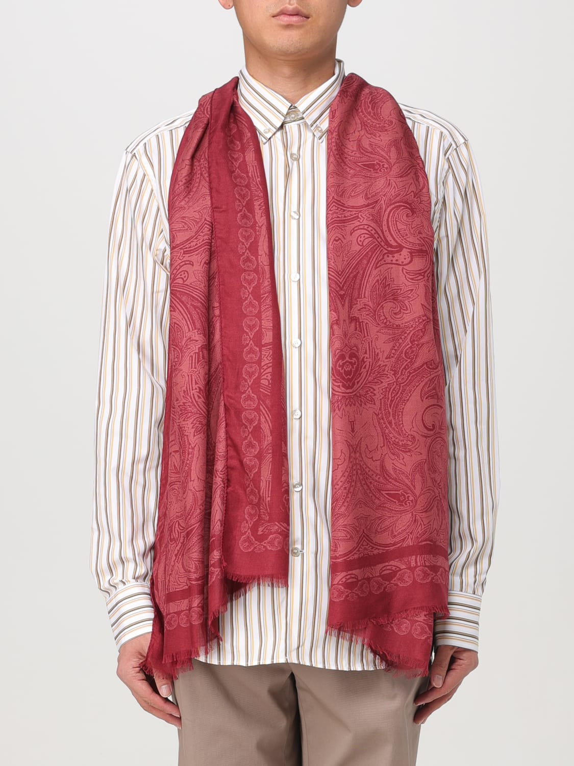 ETRO SCARF: Scarf men Etro, Red - Img 2