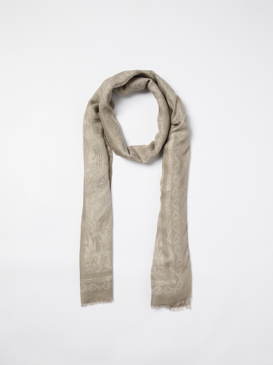 ETRO SCARF: Scarf men Etro, Beige - Img 5