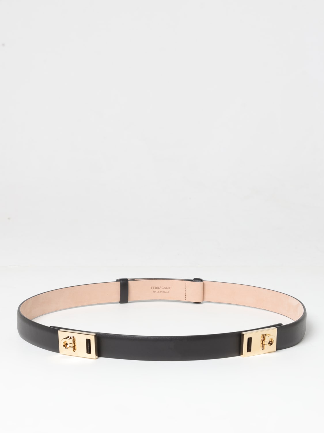 FERRAGAMO BELT: Belt woman Ferragamo, Black - Img 1