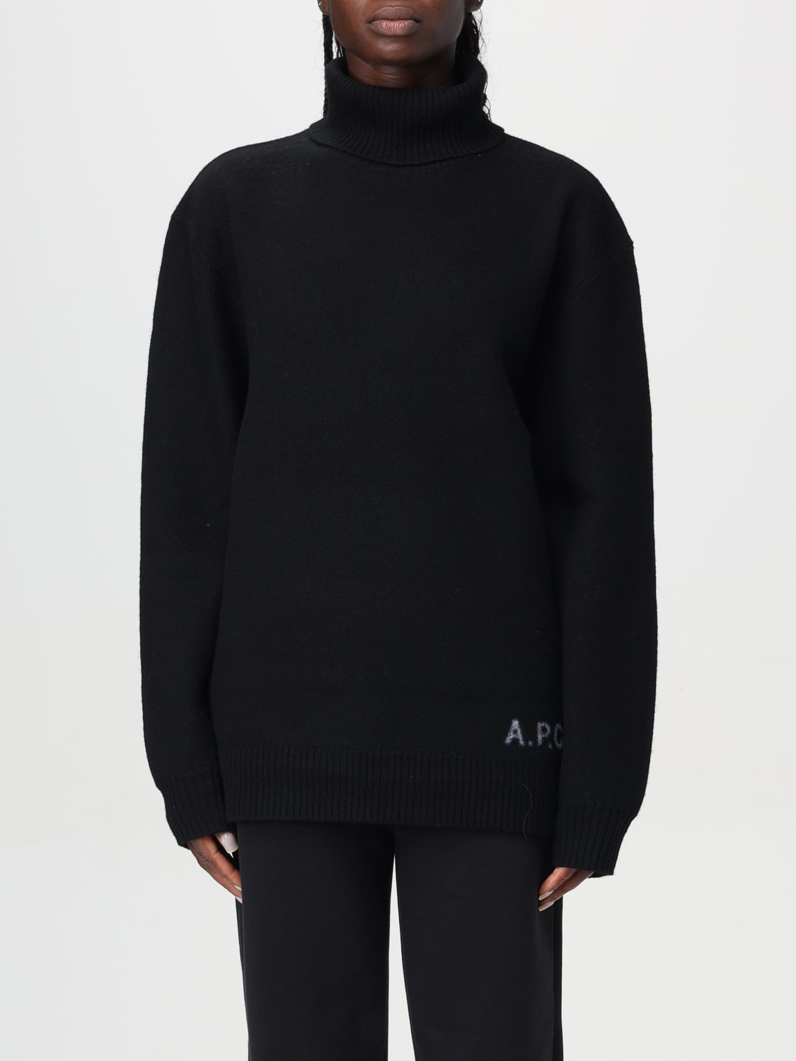 A.P.C. SWEATER: Sweater woman A.P.C., Black - Img 1