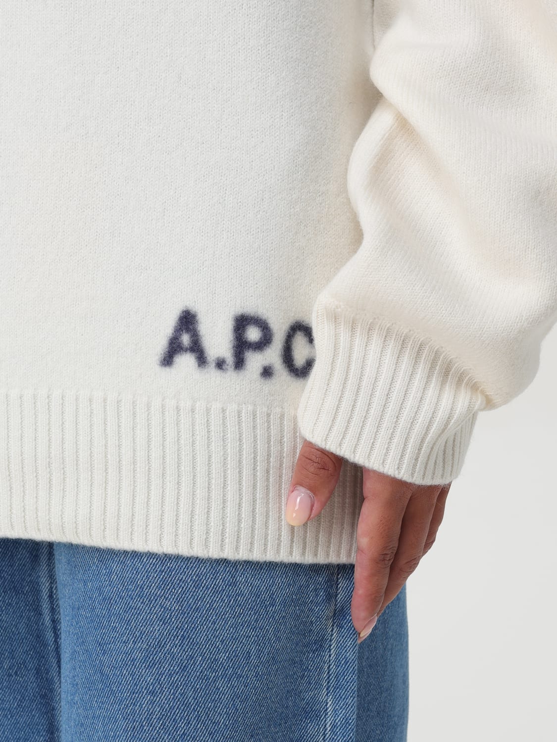 A.P.C. MAGLIA: Maglione a dolcevita A.P.C., Beige - Img 3