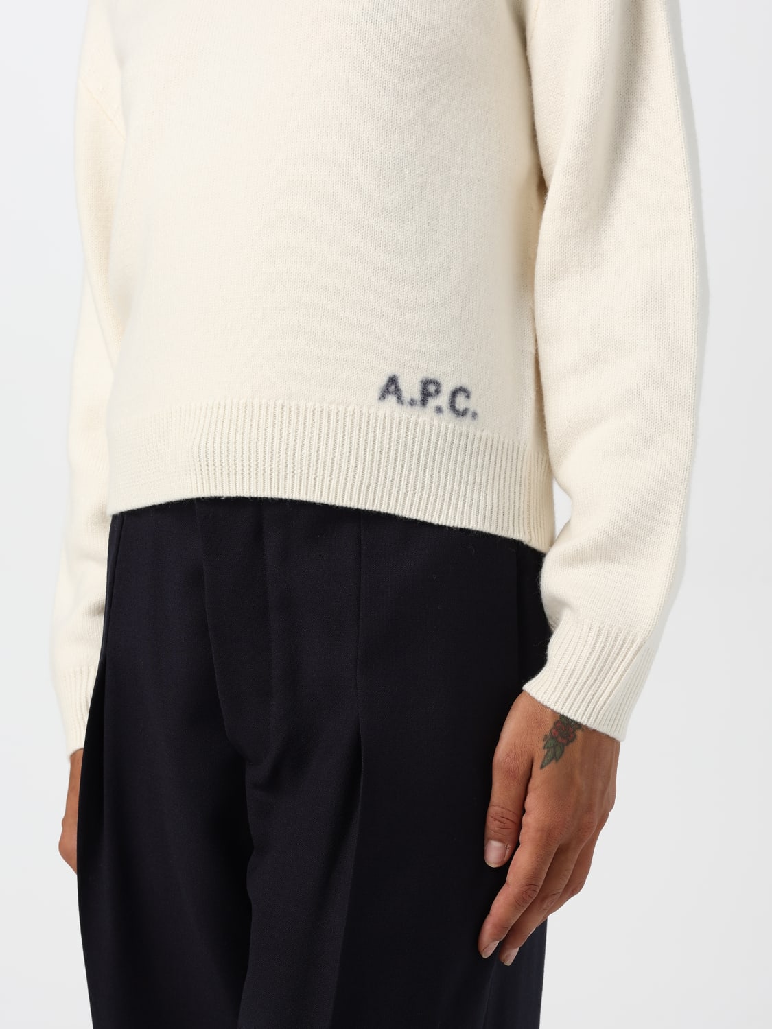 A.P.C. SWEATER: Sweater woman A.P.C., Beige - Img 3