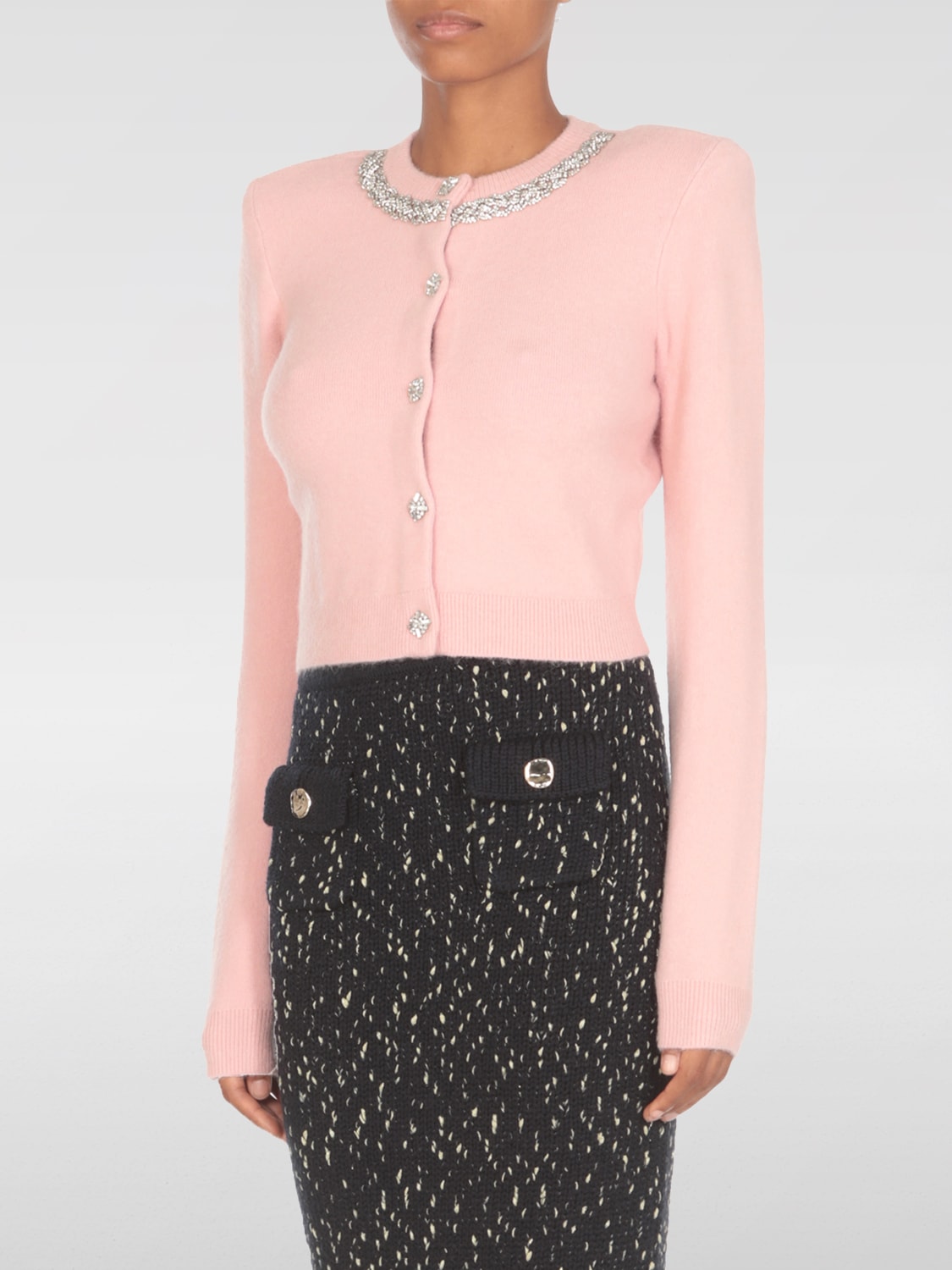 Giglio Cardigan Self-Portrait in lana con strass