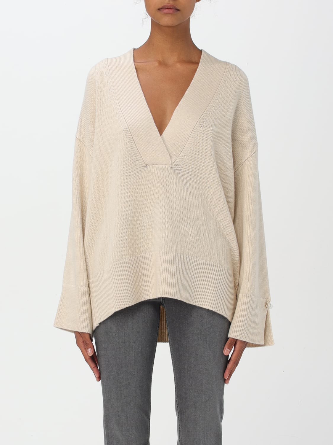 LIU JO SWEATER: Sweater woman Liu Jo, White - Img 1