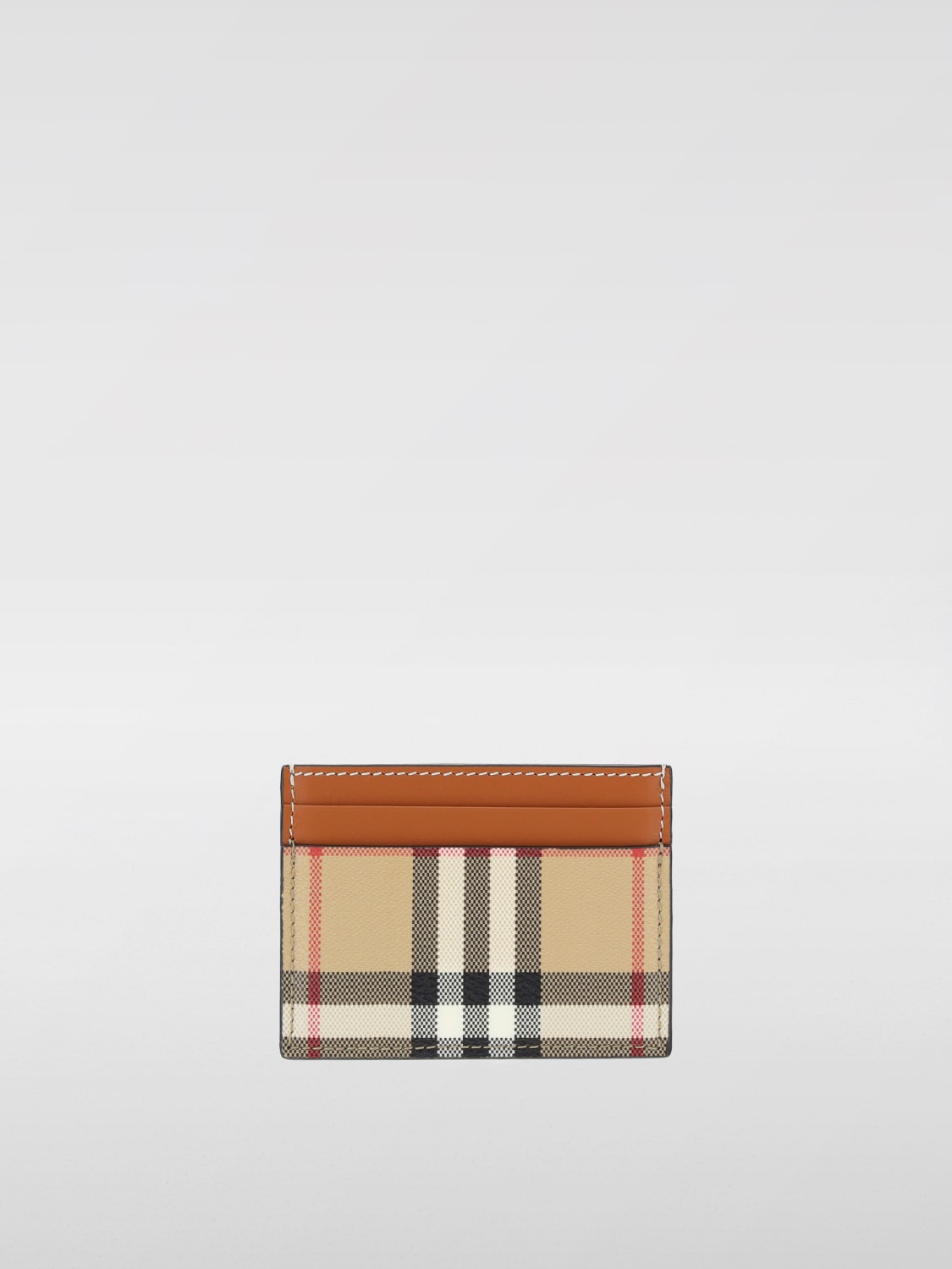 BURBERRY WALLET: Case woman Burberry, Beige - Img 1