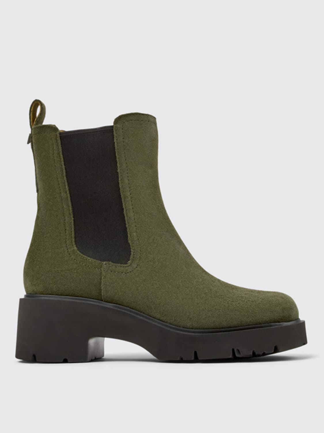 CAMPER FLAT ANKLE BOOTS: Shoes woman Camper, Green - Img 1