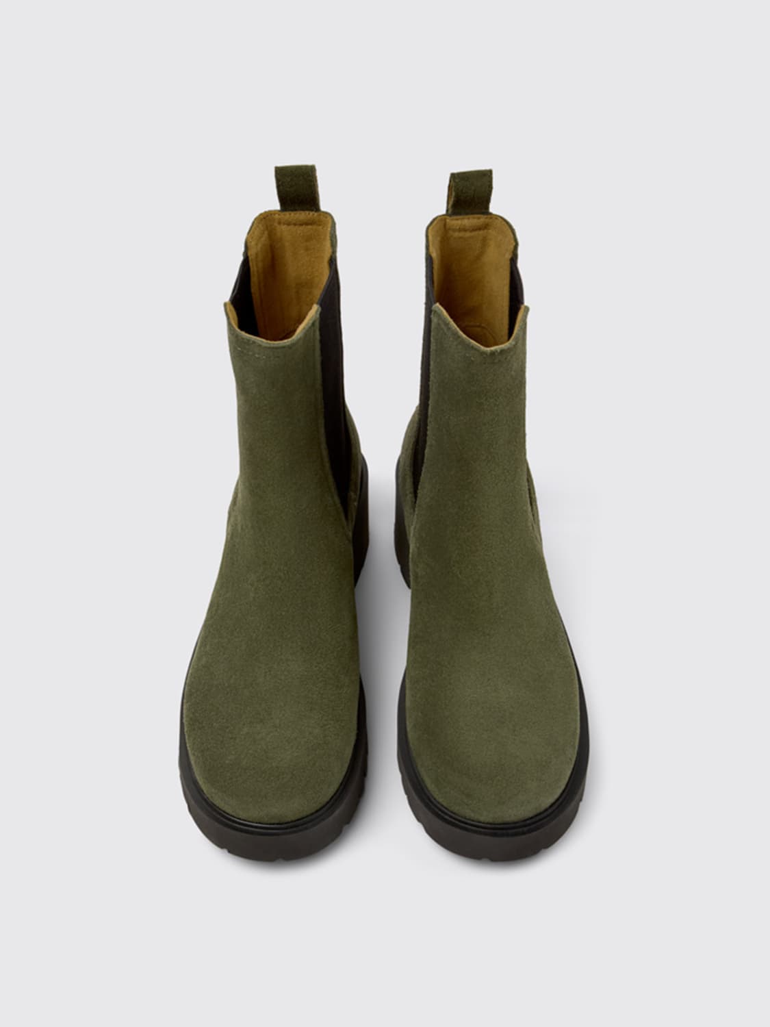 CAMPER FLAT ANKLE BOOTS: Shoes woman Camper, Green - Img 4