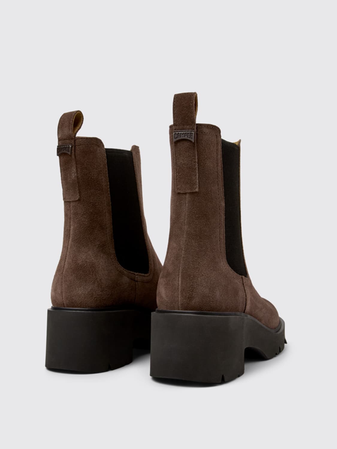 CAMPER FLAT ANKLE BOOTS: Shoes woman Camper, Brown - Img 3