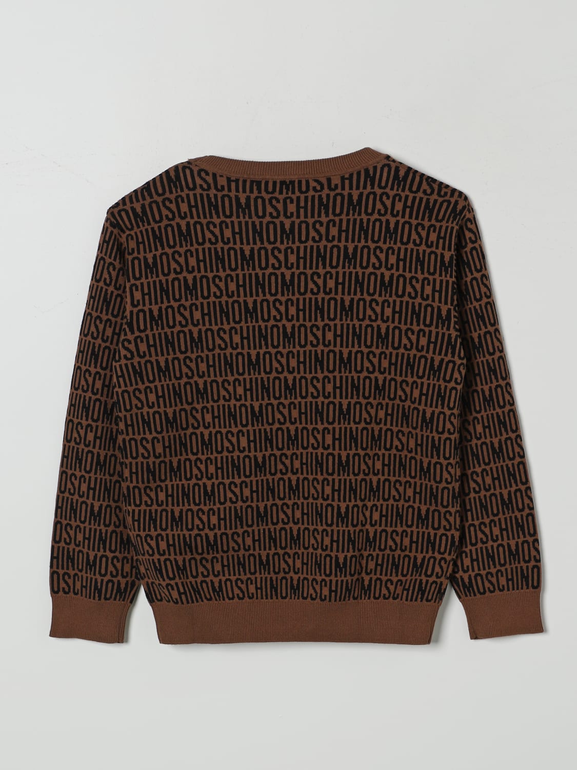 MOSCHINO SWEATER: Sweater kids Moschino, Brown - Img 2