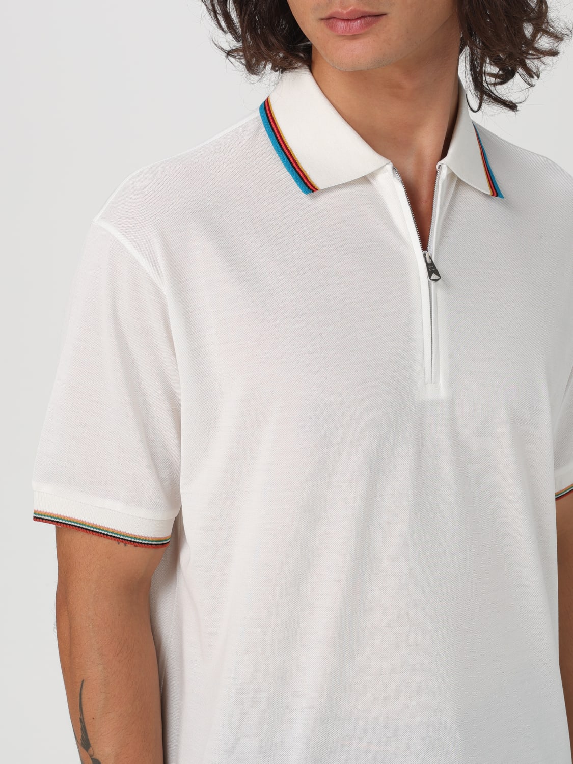 PAUL SMITH POLO SHIRT: Polo shirt men Paul Smith, White - Img 3