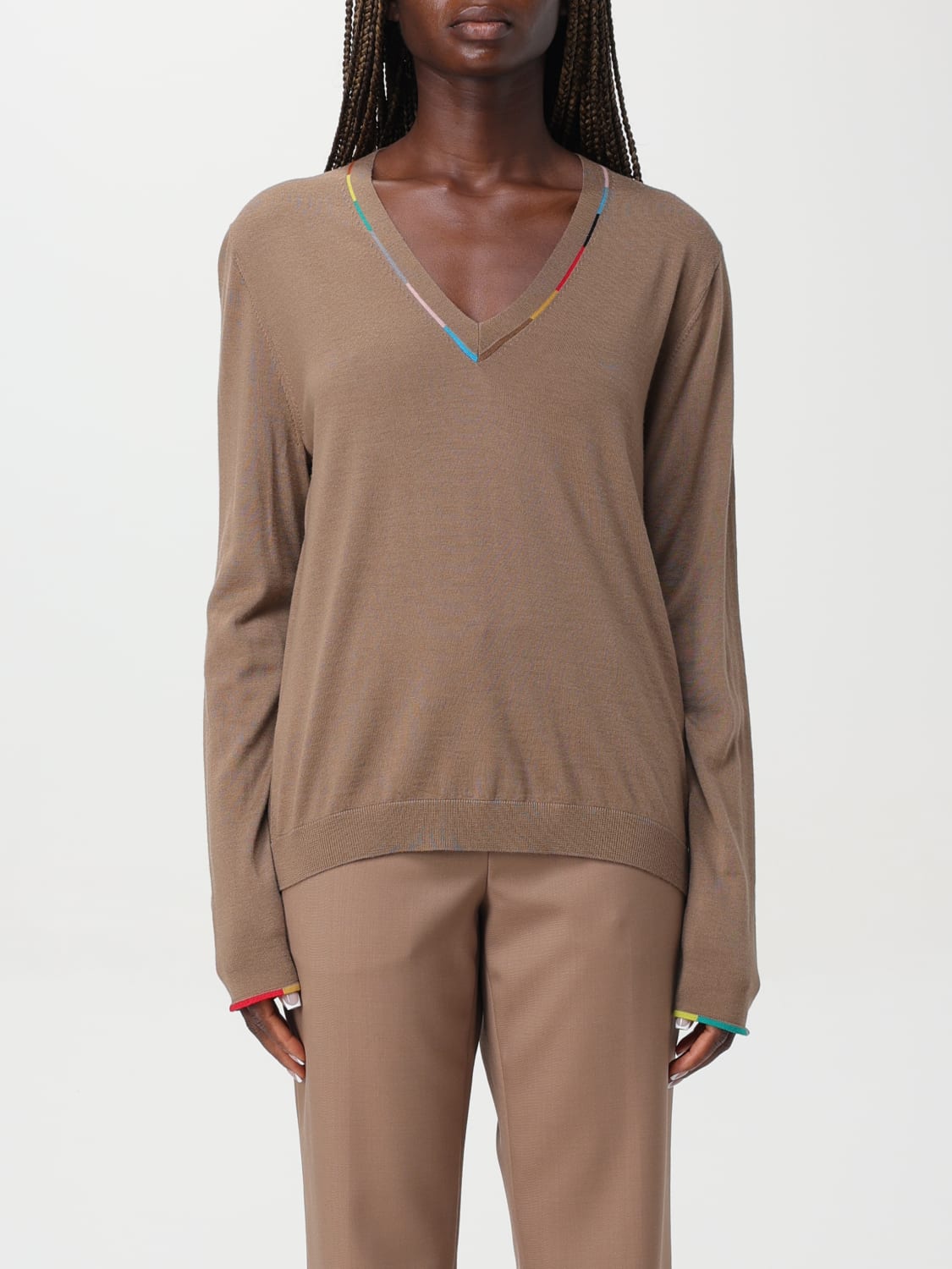 PAUL SMITH SWEATER: Sweater woman Paul Smith, Beige - Img 1