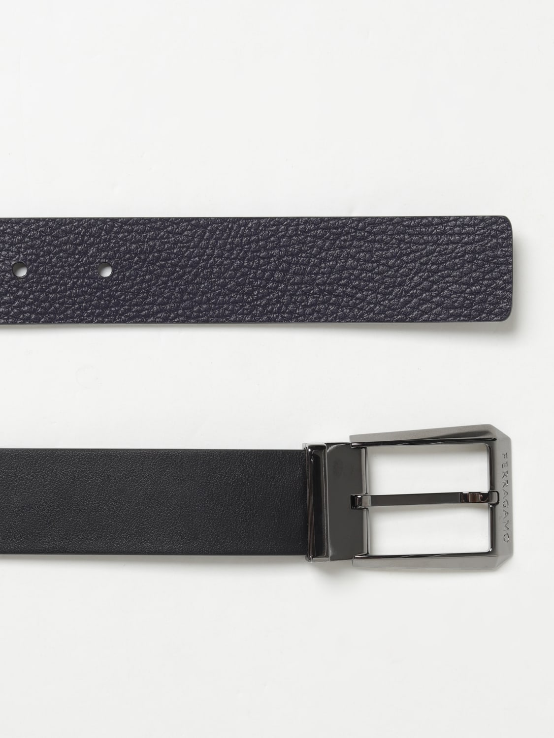 FERRAGAMO BELT: Belt men Ferragamo, Black - Img 2