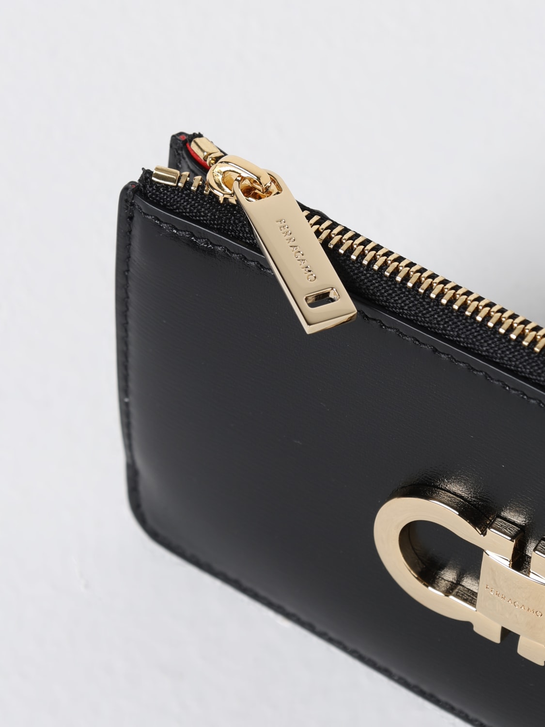 FERRAGAMO PORTEFEUILLE: Portefeuille femme Ferragamo, Noir - Img 3