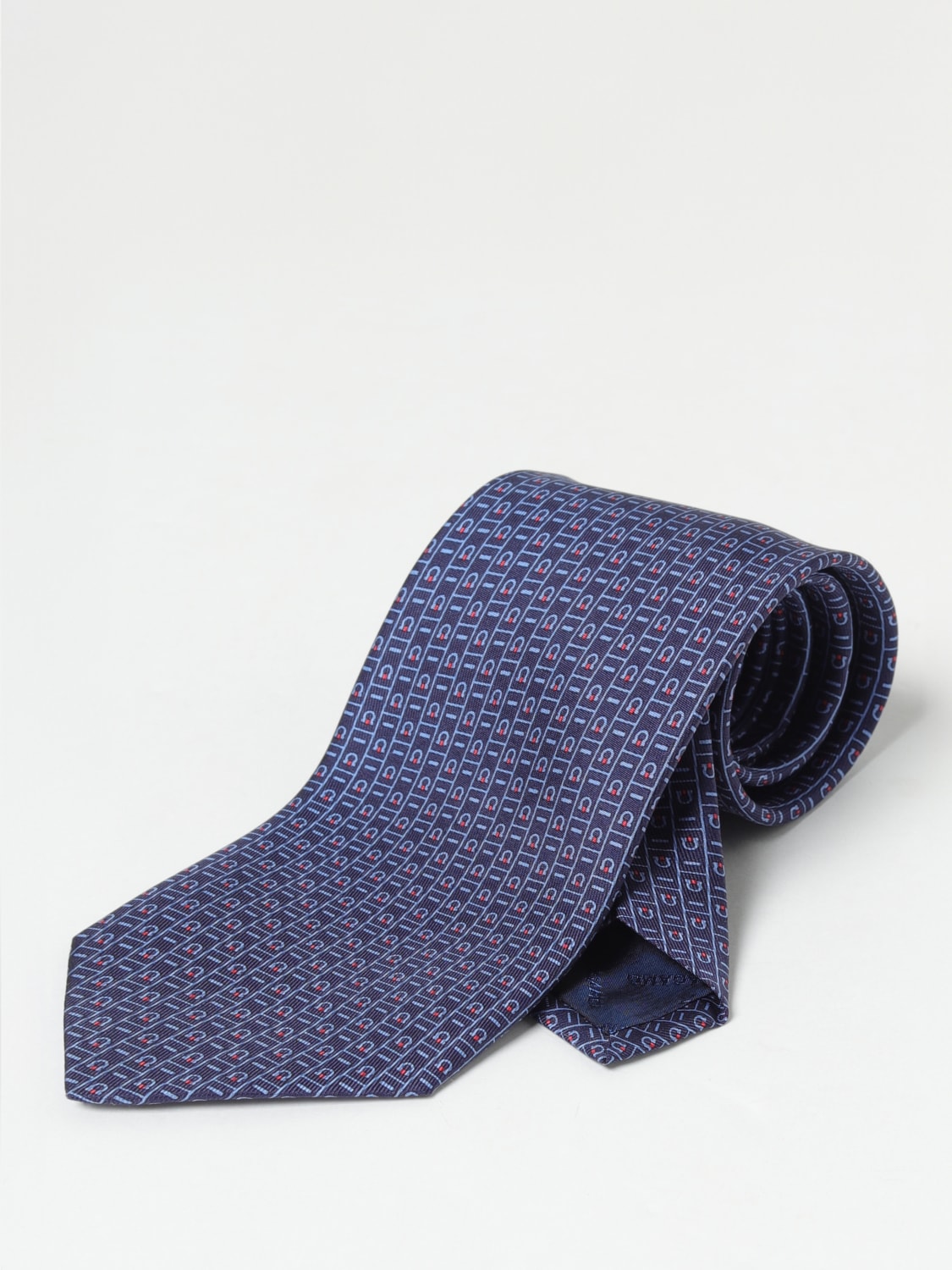 FERRAGAMO TIE: Tie men Ferragamo, Blue - Img 1