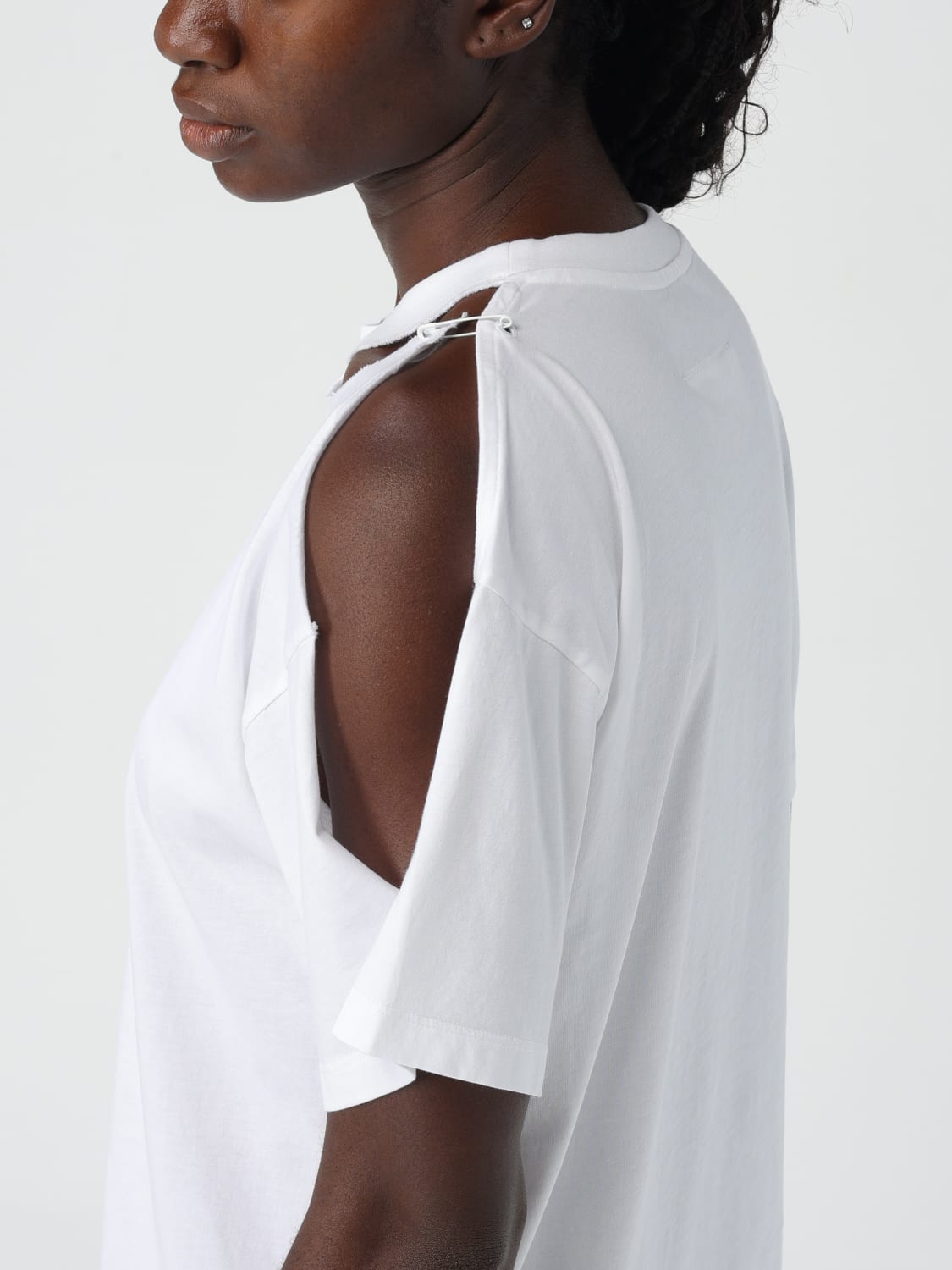 MM6 MAISON MARGIELA T-SHIRT: T-shirt woman Mm6 Maison Margiela, White - Img 5