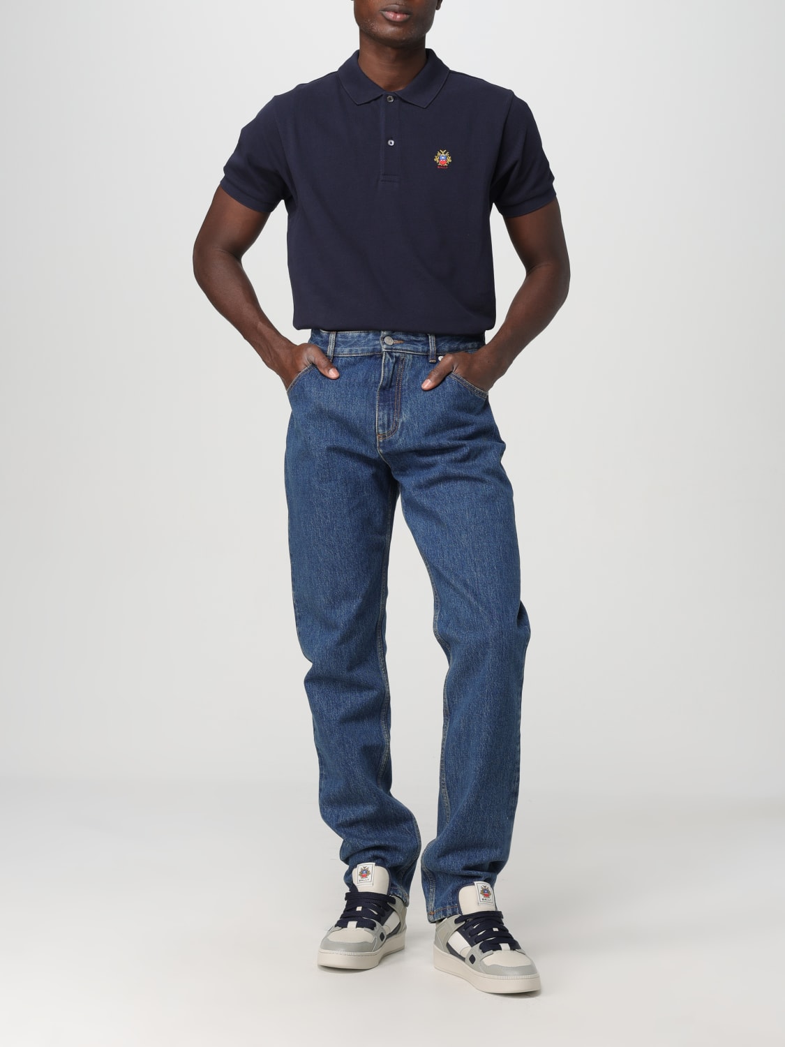 BALLY POLO SHIRT: Polo shirt men Bally, Blue - Img 2