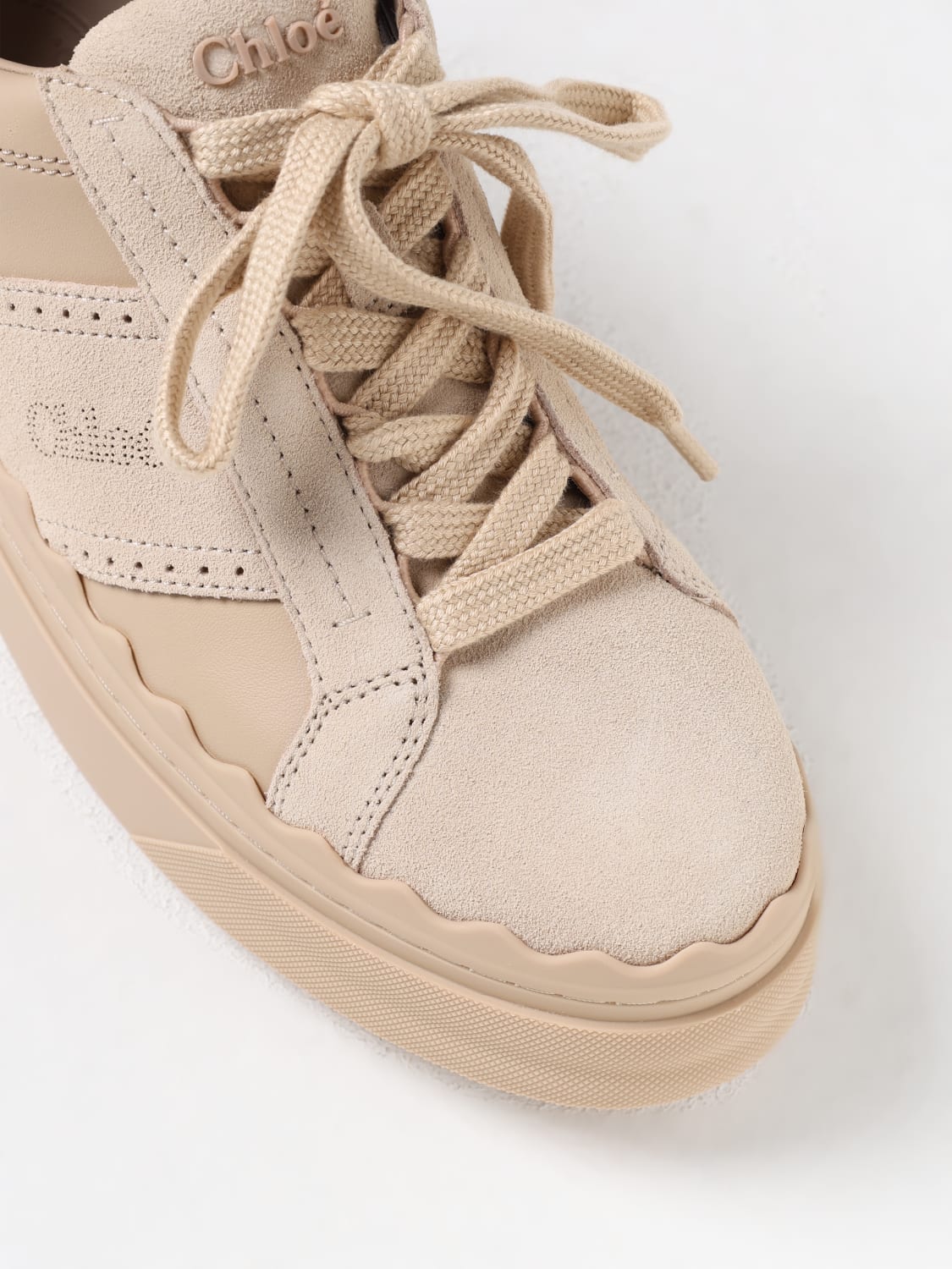 CHLOÉ SNEAKERS: Sneakers woman ChloÉ, Beige - Img 4