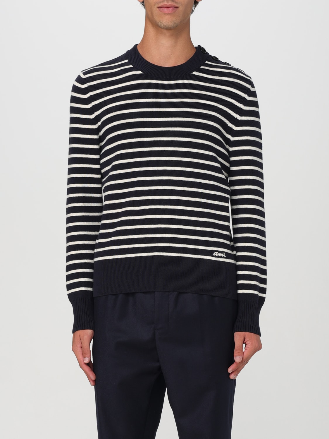 AMI PARIS SWEATER: Sweater men Ami Paris, Blue - Img 1