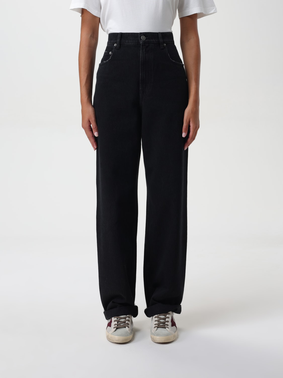 GOLDEN GOOSE JEANS: Jeans woman Golden Goose, Black - Img 1