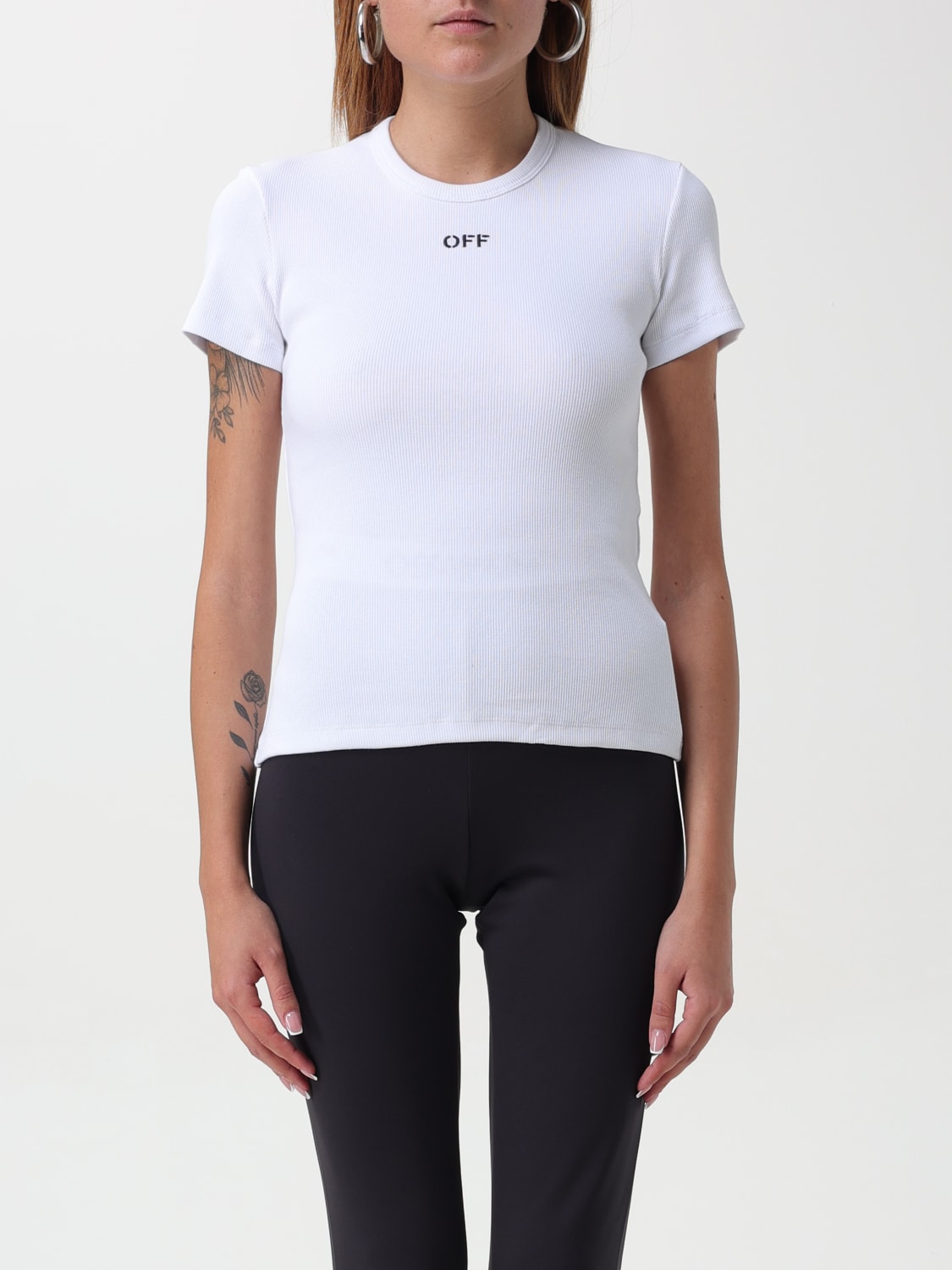 OFF-WHITE T-SHIRT: T-shirt woman Off-white, White - Img 1