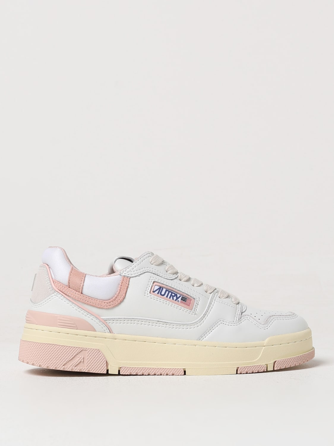 AUTRY SNEAKERS: Sneakers CLC Autry in pelle e mesh , Rosa - Img 1